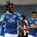 سجل اللاعب فخري لاكاي هدفًا لصالح فريق البيراميدز المصري في مرمى فريق مازيمبي الكونغولي.