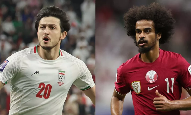 قطر وإيران قمة نصف نهائي كأس آسيا 2023