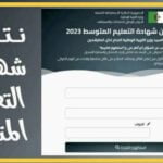 اعلان نتائج شهادة التعليم المتوسط 2024 في الجزائر
