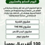 مسابقة يزيد الراجحي: ما هو المشروع الذي يعتبر أول وجهة سياحية عالمية تقع على واجهة بحرية؟