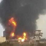 إنفجار عنيف في ميناء الحديدة نتيجة غارات إسرائيلية