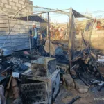 وفاة طفلة وإصابة آخرين في حريق بمخيم الجفينة بمأرب