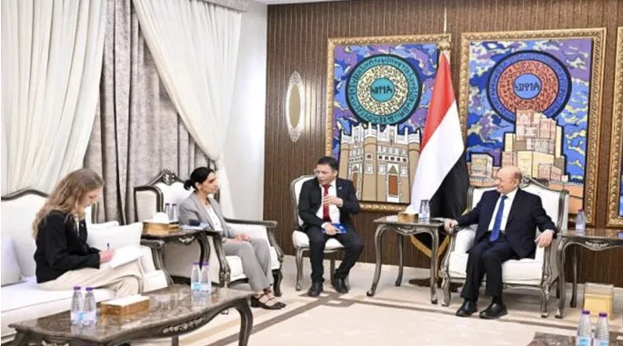 العليمي يشيد بالدعم البريطاني لتخفيف معاناة اليمنيين