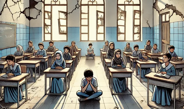 طلاب بلا مقاعد .. كيف ترك الاضراب اثراً عميقاً على مستقبل التعليم في تعز؟