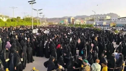 عدن تشهد احتجاجات نسائية متجددة بسبب أزمة الكهرباء وتدهور الأوضاع المعيشية