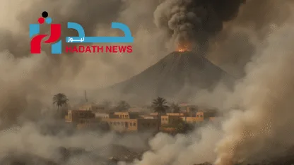 دخان كثيف يلف عدن: مخاوف من نشاط بركاني