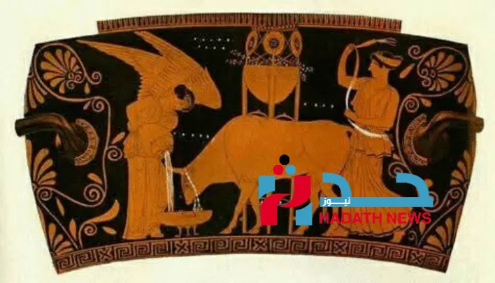 نقش اثري للأضحية القديمة