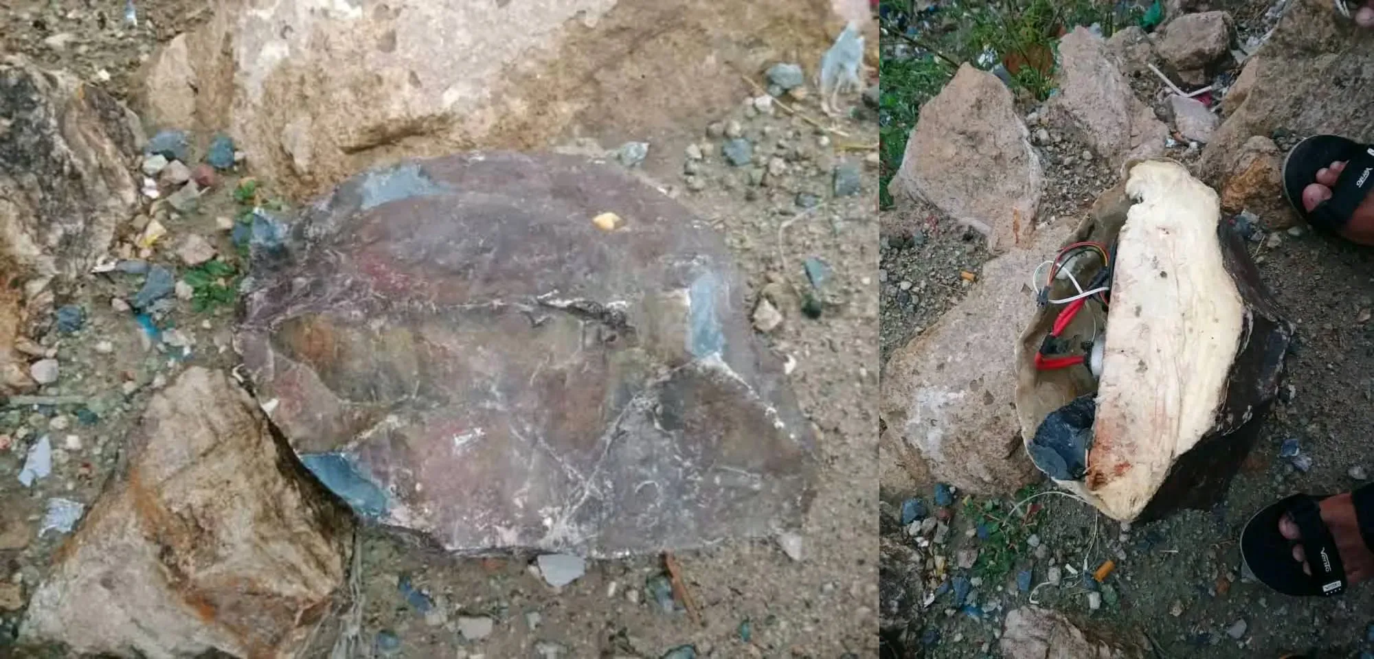 عاجل: الأجهزة الأمنية في تعز تضبط عبوة ناسفة مموهة على شكل حجر